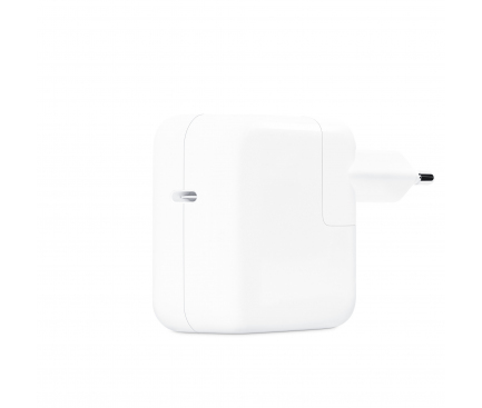 Incarcator Retea Apple, 30W, 3A, 1 x USB-C, Alb MW2G3ZM/A